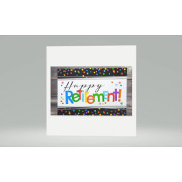 Happy Retirement Rechthoekige Sticker