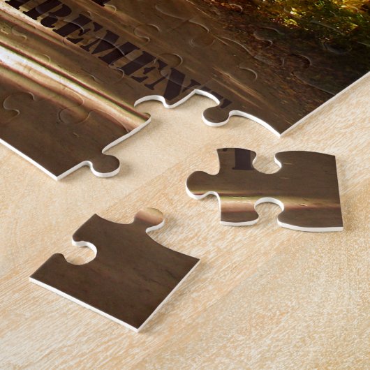 Happy Retirement Red Barn Autumn Road Legpuzzel (Zijkant)