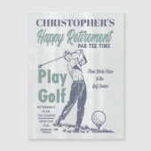 Happy Retirement Retro Golf (Voorkant)
