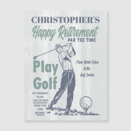 Happy Retirement Retro Golf