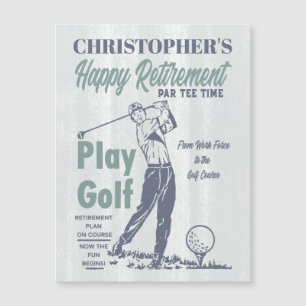 Happy Retirement Retro Golf