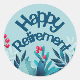 Happy Retirement Ronde Sticker