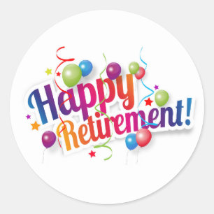 Happy Retirement Ronde Sticker
