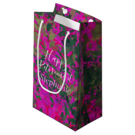 Happy Retirement roze Florals Garden Hand schilder Klein Cadeauzakje