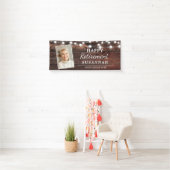Happy Retirement Rustic Wood String Lights Spandoek (Insitu)