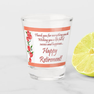 Happy Retirement Shot Glas