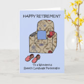Happy Retirement Speech Language Patholoog Kaart (Gele Bloem)