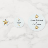 Happy Retirement Stars Confetti (Voorkanten)