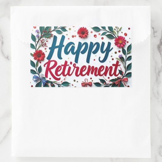 Happy Retirement Sticker