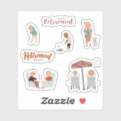 Happy Retirement Stickers (Vel)