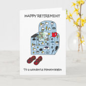 Happy Retirement to Meteoroloog Kaart (Gele Bloem)