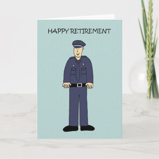 Happy Retirement to Police Officer Kaart (Voorkant)
