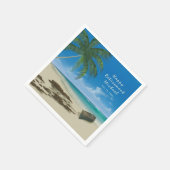 "Happy Retirement" Tropisch Baskisch Aangepast pap Servet (Hoek)