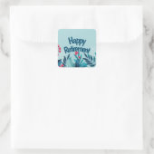 Happy Retirement Vierkante Sticker (Tas)
