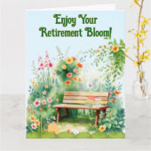 Happy Retirement voor een tuinliefhebber Kaart (Gele Bloem)