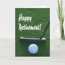 Happy Retirement voor golfer Kaart