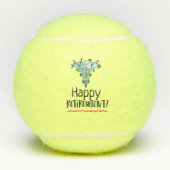 Happy Retirement voor ziekenhuisartsen Tennisballen (Voorkant)