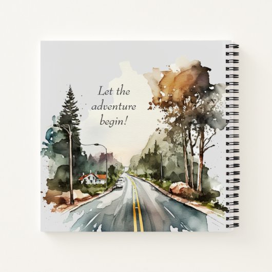 Happy Retirement Waterverf Road Guest Notitieboek (Achterkant)