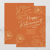 Happy Retirement Wenskaart Feestdagenkaart (Voorkant / Achterkant)