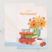 Happy Retirement Wenskaart Feestdagenkaart (Voorkant / Achterkant)