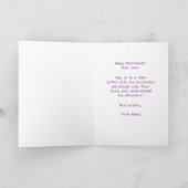 Happy Retirement wenst Paarse roze Rose legant Kaart (Binnen)