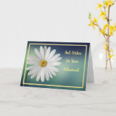 Happy Retirement wenst White Daisy Elegant Kaart (Gele Bloem)