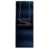 Happy Retirement Wine Gift Bag Wijn Cadeautas (Voorkant)