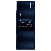 Happy Retirement Wine Gift Bag
