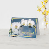 Happy Retirement Wishes White Orchids Elegant Kaart (Gele Bloem)