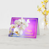 Happy Retirement Wishes White Orchids Elegant Kaart (Gele Bloem)