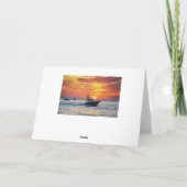 Happy Retivation, Sailboats, Florida, Sunset Kaart (Achterkant)