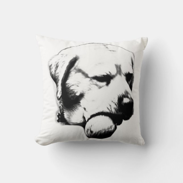 Happy Retriever Moment Kussen (Voorkant)