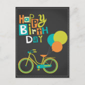Happy Retro Birthday Briefkaart (Voorkant)