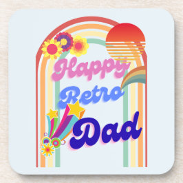 Happy Retro Dad Bier Onderzetter