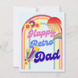 Happy Retro Dad Briefkaart