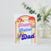 Happy Retro Dad Feestdagenkaart (Staand voorkant)