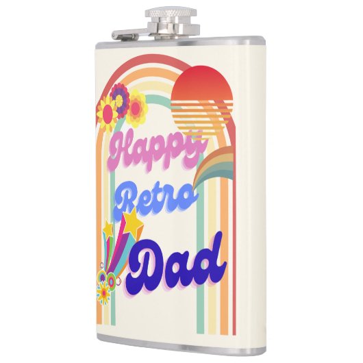 Happy Retro Dad Heupfles (Links)
