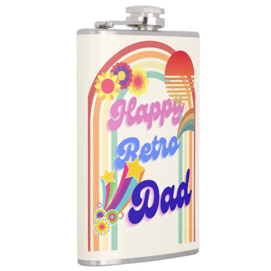 Happy Retro Dad Heupfles (Rechts)