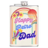 Happy Retro Dad Heupfles (Voorkant)