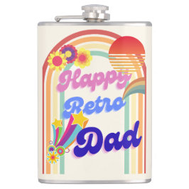 Happy Retro Dad Heupfles