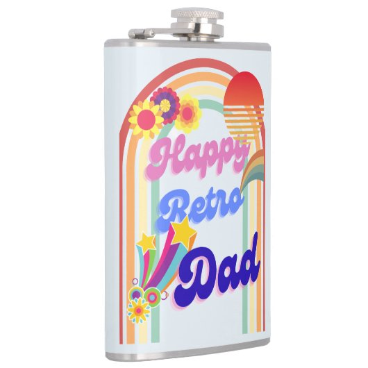 Happy Retro Dad Heupfles (Rechts)