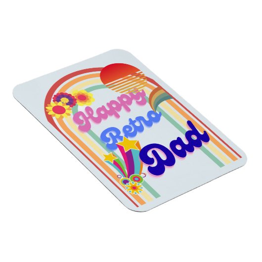 Happy Retro Dad Magneet (Rechterzijde)