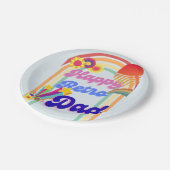 Happy Retro Dad Papieren Bordje (Gekanteld)