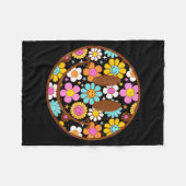 Happy Retro Daisy Smile Face Preppy Aesthetic Men Fleece Deken (Voorkant (Horizontaal))