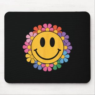 Happy Retro Daisy Smile Face Preppy Esthetische Ma Muismat