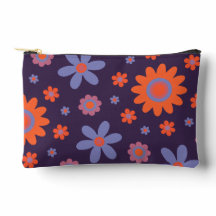 Happy Retro Flowers Schattige 70s Hippie Daisy Pat