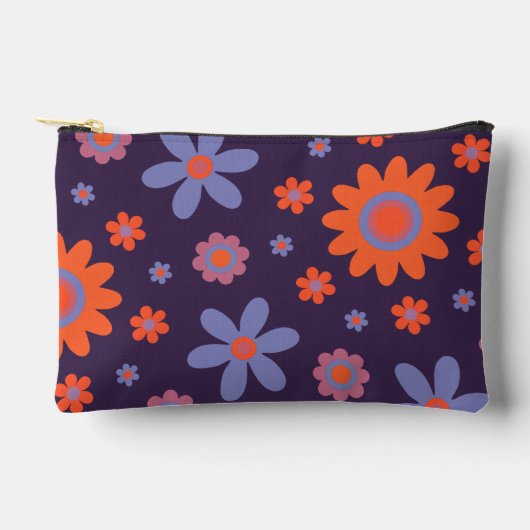 Happy Retro Flowers Schattige 70s Hippie Daisy Pat Etui (Voorkant)
