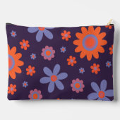 Happy Retro Flowers Schattige 70s Hippie Daisy Pat Etui (Achterkant)