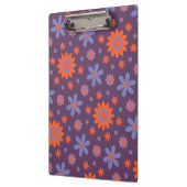 Happy Retro Flowers Schattige 70s Hippie Daisy Pat Klembord (Links)