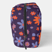 Happy Retro Flowers Schattige 70s Hippie Daisy Pat Toilettasje (Rechts)